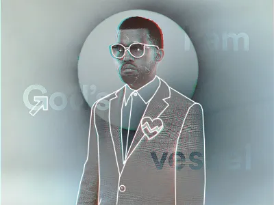 I am God's vessel abstract art digital god kanye paint painting photo photoshop vessel west