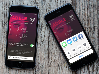 Tickets pre-sale experience - queuing adele concert ios queue tickets