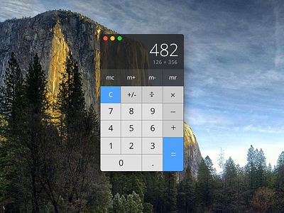 Widget Calculator 004 calculator dailyui os widget