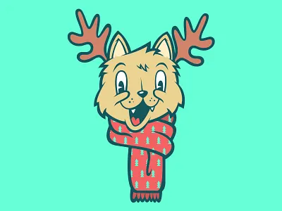 Christmas Cat christmas illustration illustrator personal