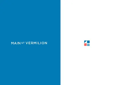 Main Street flag icon identity logo ohio sail typography