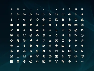 Hextech Iconography hextech icon suite iconography icons interface league of legends ui vector