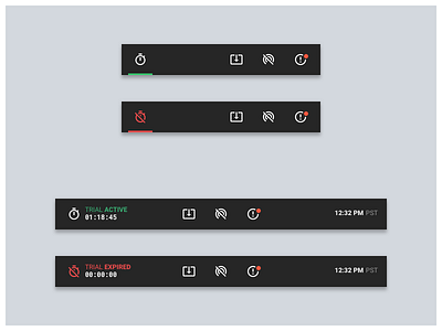 System status snackbar active footer google icons material md mobile status ui