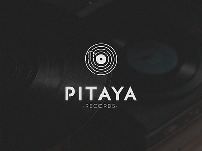 Pitaya Records brand branding cactus logo logotype madebyborn music record shop store vinyl