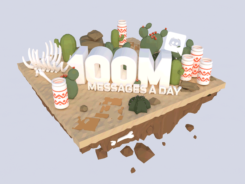 Lil Desert 3d bones c4d cactus desert gif infographic low poly mario rocks type video games