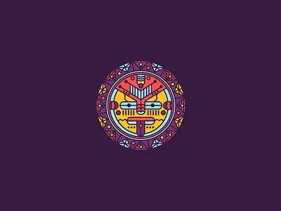 The Aztec Poker art aztec design follow graphicdesign icon illustration logo mayan poker tribal vector