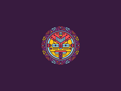 The Aztec Poker art aztec design follow graphicdesign icon illustration logo mayan poker tribal vector