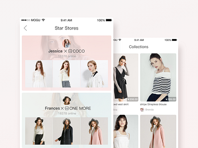 Star Stores - commerce screen，e ui，app，content