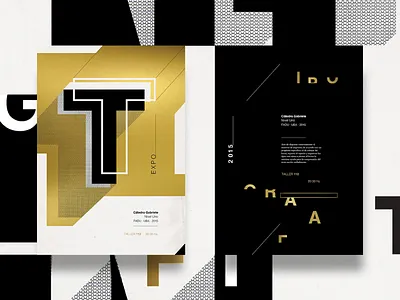 E X P O editorial mag page print type typography