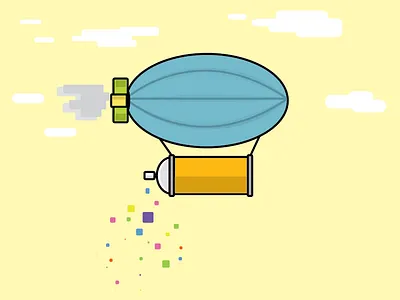 Fly By Painting blimp flyby graffiti paint spray