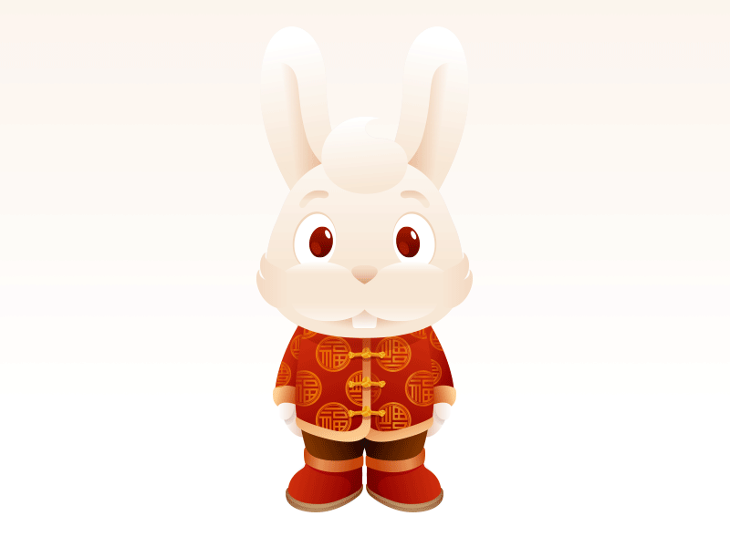 Rabbit illustration illustrator vector