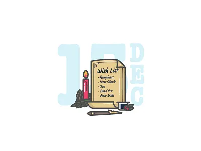 Wish List | Illustration christmas december icon illustration list wish xmas