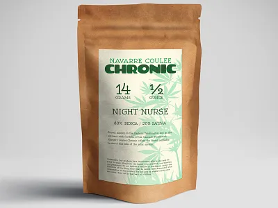 Navarre Coulee Chronic branding branding logo packaging product