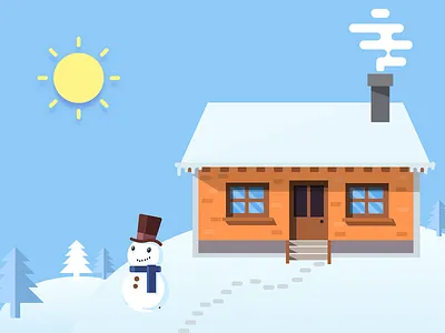 Dream house house snow winter