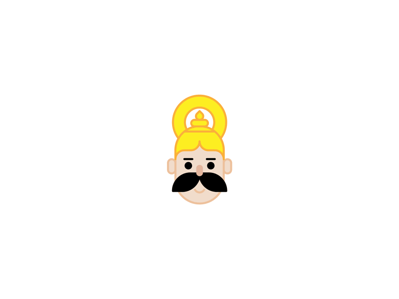 Many emotions of Ravana emoji emoticons illustration indian minimal mythology ravana smilies