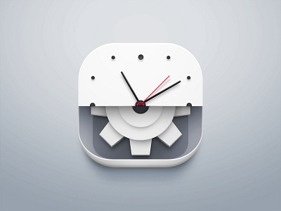 Icon "Watch Settings" 1st try icon skeuomorphism