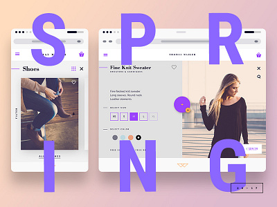 Responsive Fashion Store design ecommerce editorial image layout mobile responsive shop typography ui