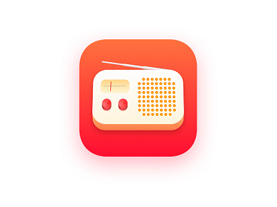 Radio / Podcast App Icon app app icon icon ios logo music podcast podcast app radio radio app radio icon