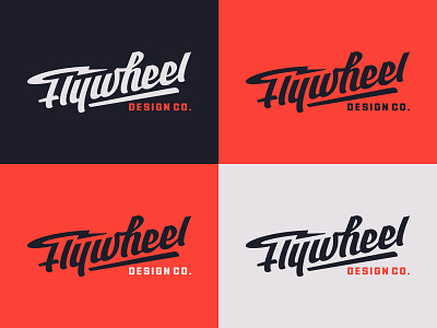 Flywheel 2 lettering logo script type typography