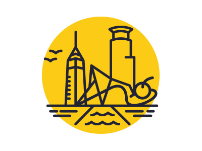 Minneapolis foshay line drawing minneapolis minneapolis skyline spoon and cherry