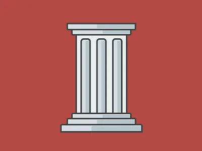 Pillar of Law column illustration law pillar vector