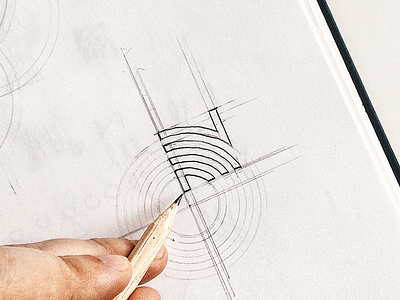 N branding ci concept design graphic id identity logo mark sign type typography