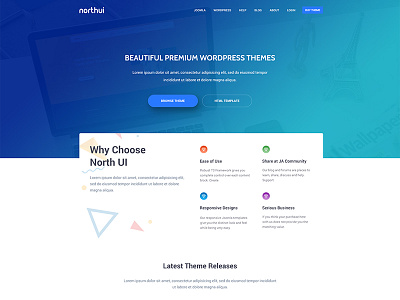 Landing Page landing northui page