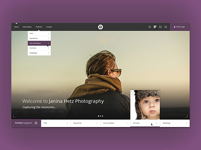 Photography Homepage fullscreen homepage website