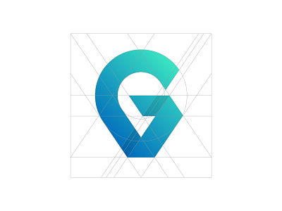 G g gradient letter letterform location logo logotype mark monogram pin symbol