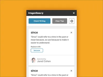 Redesign of Google Docs Add-On cards clean docs add on google docs plugin sidebar ui ux