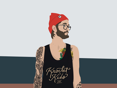 Profile Vector design graphic design tattooed tattoos vector