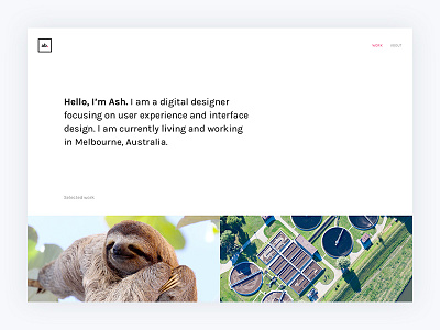 Portfolio v1.0 designer minimal portfolio semplice ui ux web