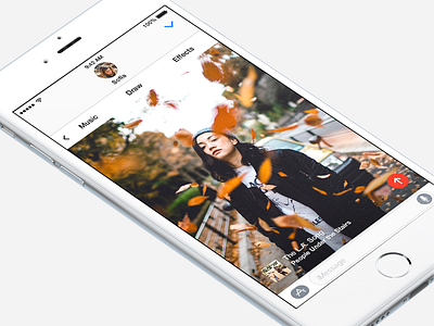 iMessage App Concept app create draw effects imessage ios music ui ux