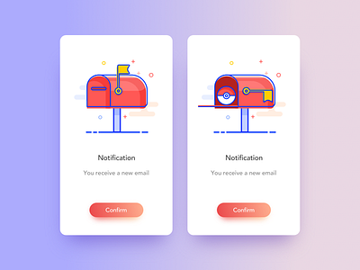 Mailbox app box dailyui icon interface mail mobile ui ux