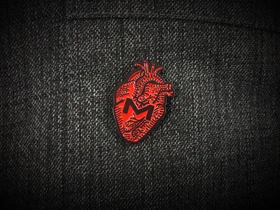 Medisas Lapel Pin enamel heart illustration lapel pin pin
