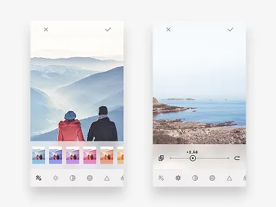 Image Editing app camera image photo ui