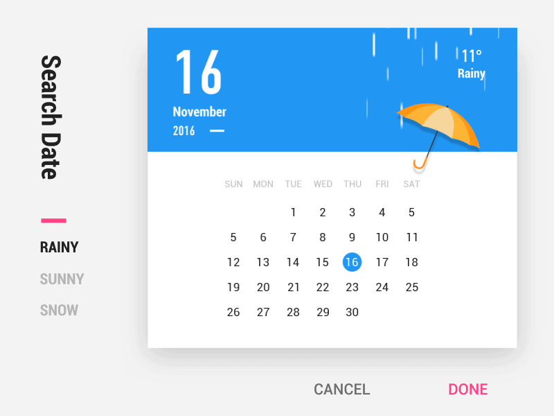 Date Sarch date materialdesign sarch