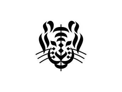Tiger calligraphy logo tiger