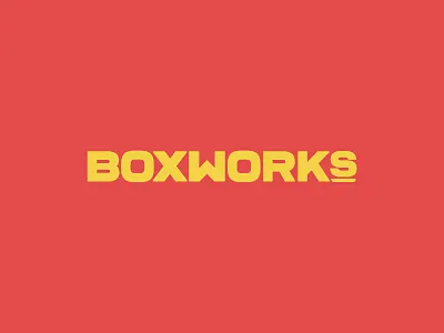 Boxworks branding graphic design identity industrial ireland irish logo logotype typography visual identity wordmark
