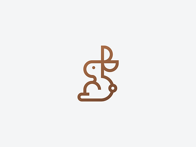 Bunny/Duck branding bunny duck geometry icon identity logo logotype mark minimalism rabbit