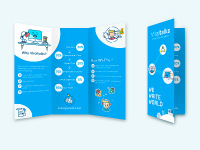 Brochure brochure brochure design doodle flat viraltalks