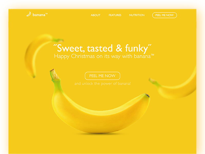 Example of Banana Homepage
