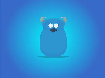 Monsters inc - Sully - Daily Disney daily daily disney disney flat design monsters inc