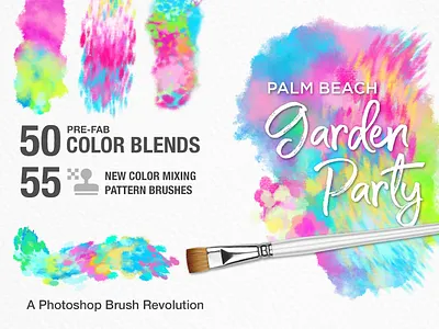 Photoshop Breakthrough! Palm Beach Garden Party Brush Studio adobe brush brushes digital art digital illustration digital painting illustration painting photoshop photoshop brush tutorial watercolor