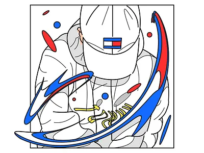 TH art clean color illustration japan sexy streetwear tommy hilfiger