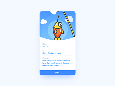 Contact Us app contact dailyui interface mail mobile ui us ux