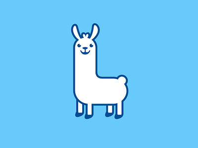 Llama animal character brand branding cartoon mascot child children cute fun funny flat comic geometric geometry happy pet illustration illustrative l monogram llama alpaca logo identity