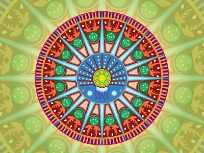 Huichol Decoration art color craft decoration folk huichol indigenous mexican mexico tradition wixarika