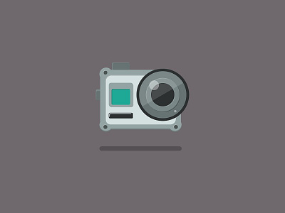 Camera action camera camera equipment flare gray lens minimalism shadow