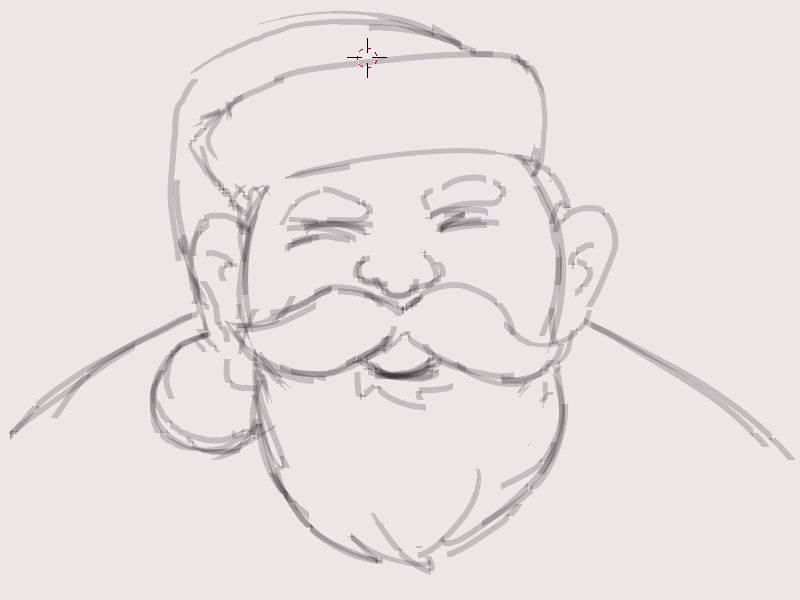 Santa Ho Ho Ho 2d animation blender grease pencil